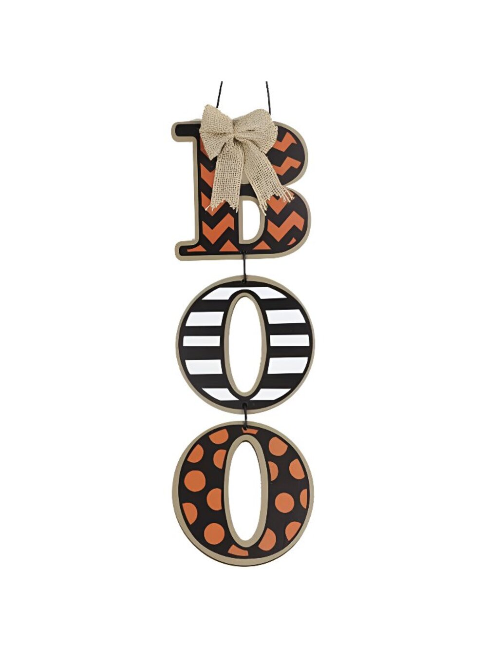 BOO Wall Sign - Halloween Door Decor, Festive Wall Hanging